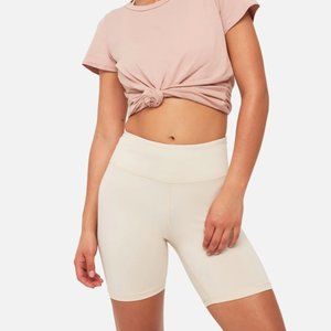 NWT Mate the Label Organic Stretch Bike Shorts, Yellow, Medium